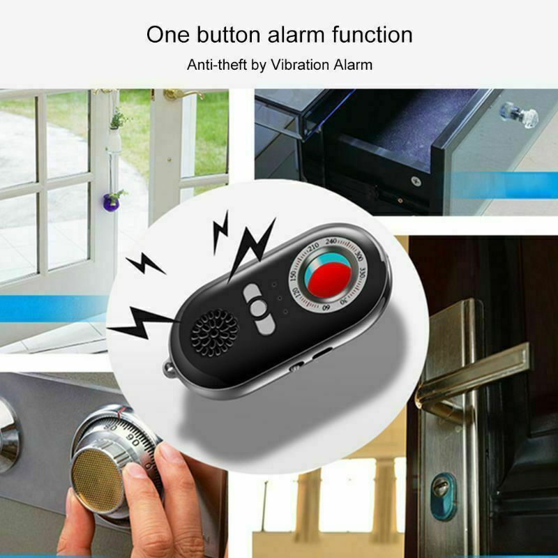9G Hidden Camera Detector with Anti-Theft Police Siren & Emergency Flashlight for Couples and Women's Safety