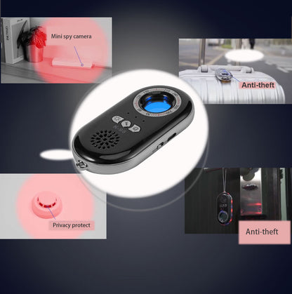 9G Hidden Camera Detector with Anti-Theft Police Siren & Emergency Flashlight for Couples and Women's Safety