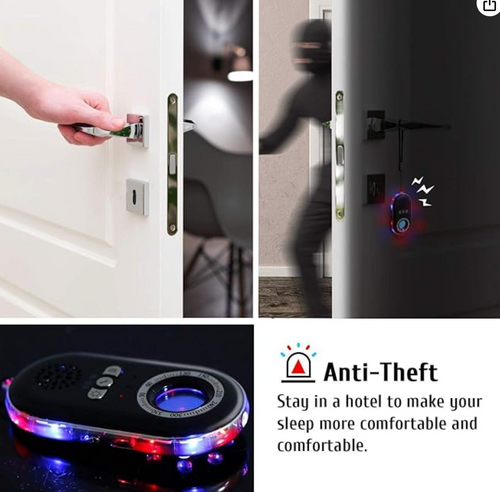 9G Hidden Camera Detector with Anti-Theft Police Siren & Emergency Flashlight for Couples and Women's Safety
